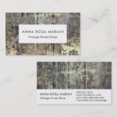 *~* rustikales gealtertes hölzernes schäbiges mit visitenkarte (Vorne/Hinten)