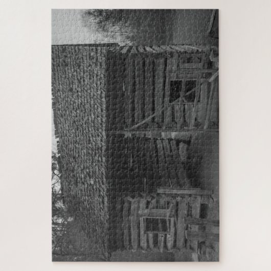 Rustikales Gebäude Puzzle (Vertikal)
