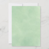 Rustikales Gebirge Pinienbäume Hochzeit Einladung (Rückseite)