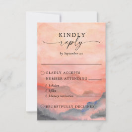 Rustikales Gebirge RSVP Karte