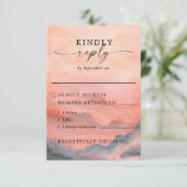 Rustikales Gebirge RSVP Karte (Stehend Vorderseite)