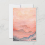 Rustikales Gebirge RSVP Karte (Rückseite)