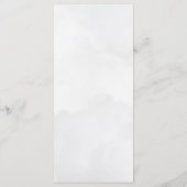 Rustikales Gebirge & Wald Wasserfarbenflatter Menü Menükarte (Rückseite)