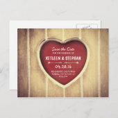 Rustikales Gebirgsland Save the Date Ankündigungspostkarte (Vorne/Hinten)