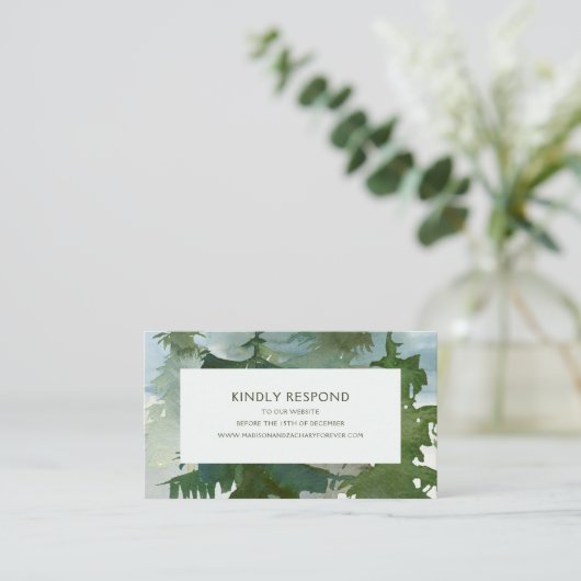 Rustikales Gebirgswald - Website UAWG Begleitkarte (Stehend Vorderseite)