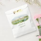 Rustikales Gebirgswasser Hochzeitsgeschenk-Tasche Geschenktütchen (Versiegelt)