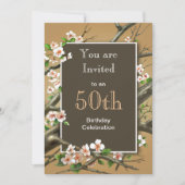 Rustikales Geburtstags-Party Einladung (Vorderseite)