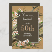 Rustikales Geburtstags-Party Einladung (Vorne/Hinten)