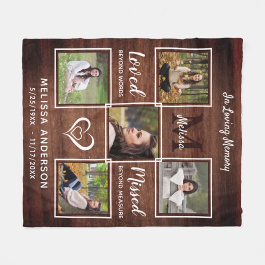 Rustikales Gedächtnis in der Sammlung von Erinneru Fleecedecke (Vorderseite (Horizontal))