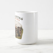 Rustikales Gedächtnis: Vintages Emblem der Zugmasc Kaffeetasse (Mittel)