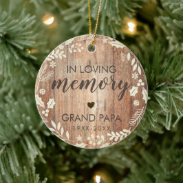 Rustikales Gedächtnisgedächtnis-Foto Keramik Ornament