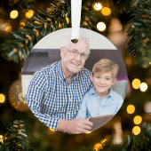 Rustikales Gedächtnisgedächtnis-Foto Ornament