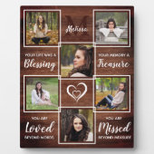 Rustikales Gedenkfest Foto Achtung Plaque Fotoplatte (Vorderseite)