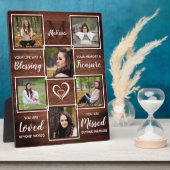 Rustikales Gedenkfest Foto Achtung Plaque Fotoplatte (Seite)