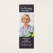 Rustikales Gedenkgedicht Lesezeichen (Vorderseite)