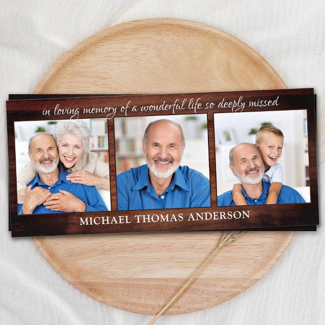 Rustikales Gedenkmal 3 Foto Beerdigung Gebet Lesez (Von Creator hochgeladen)