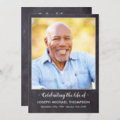 Rustikales Gedenkorden zum Foto der Dienstbeerdigu Programm (Vorne/Hinten)