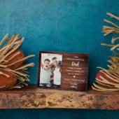 Rustikales Gedicht Vater Gedicht Gewohntes Foto Va Fotoplatte (Seite)