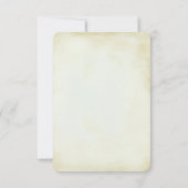 Rustikales Gelbbläschen-Hochzeit RSVP (Rückseite)