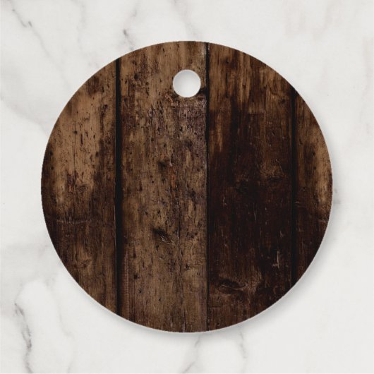 Rustikales Gelbblütenblüten Kindergeburtstag Party Geschenkanhänger (Rückseite)