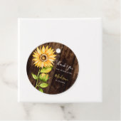 Rustikales Gelbblütenblüten Kindergeburtstag Party Geschenkanhänger (Beispiel)