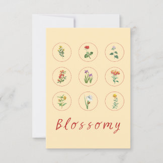 Rustikales Gelbes Vintages Daffodien Blossom Colla Dankeskarte