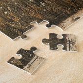 Rustikales Gemälde einer Kuh auf einer sonnigen Wi Puzzle (Seite)