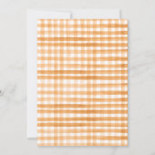 Rustikales Gender Neutral Little Pumpkin Baby Dusc Einladung (Rückseite)