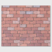 Rustikales Geschenk aus Red Brick Bodenbelag Geschenkpapier (Flach)