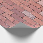 Rustikales Geschenk aus Red Brick Bodenbelag Geschenkpapier (Ecke)
