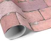Rustikales Geschenk aus Red Brick Bodenbelag Geschenkpapier (Rolleneckpunkt)
