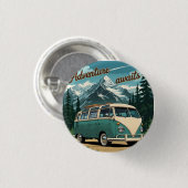 Rustikales Geschenk für Outdoor-Abenteuer Button (Vorne & Hinten)