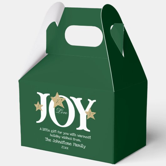 Rustikales Geschenk für Sie Drehbuch Niedlicher gr Geschenkschachtel (Rückseite)