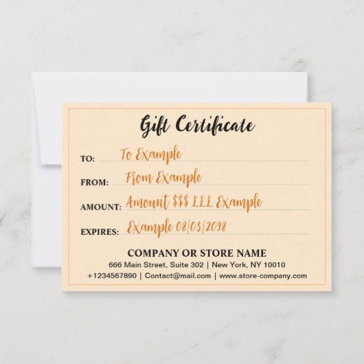 Rustikales Geschenkgutschein aus Holz (Einmalige L (Rückseite)