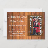 Rustikales Geschenkgutschein 🌿 Bed and Breakfast (Rückseite)