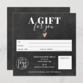 Rustikales Geschenkgutzeichen (Vorne/Hinten)