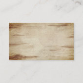 Rustikales Geschlecht enthüllt Windeln Raffle Baby Begleitkarte (Rückseite)