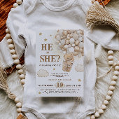 Rustikales Geschlecht offenbart Teddy Bären Balloo Einladung