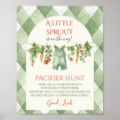 Rustikales geschlechtsneutrales Baby Shower-Suchsp Poster (Vorne)