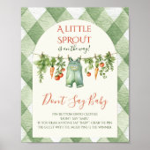 Rustikales geschlechtsneutrales Fohlen-Baby-Shower Poster (Vorne)