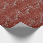 Rustikales gestrichenes Braunholz Geschenkpapier (Ecke)