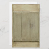 Rustikales gestrichenes Holz Briefpapier (Vorne/Hinten)