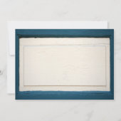 Rustikales gestrichenes Holz - Einladungen für Hoc (Rückseite)