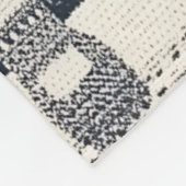 Rustikales gestricktes Patchwork-Muster | Nordisch Fleecedecke (Ecke)