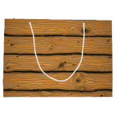 Rustikales Getreide Große Geschenktüte (Rückseite)