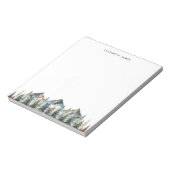 Rustikales Gewässer Foggy Pie Forest Personalisier Notizblock (Rotiert)