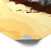 Rustikales GEWOLLT Foto 🤠 Western Hochzeit Poster (Ecke)