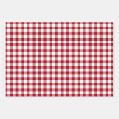 Rustikales Gingham Karos Pattern Geschenkpapier Set (Vorderseite 2)