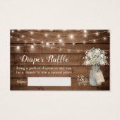 Rustikales Gipskraut Blumenlampen Windelwindeln (Vorderseite)