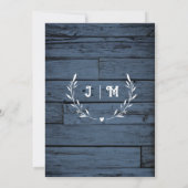 Rustikales Gipskraut Candlelights & Lace Wedding Einladung (Rückseite)